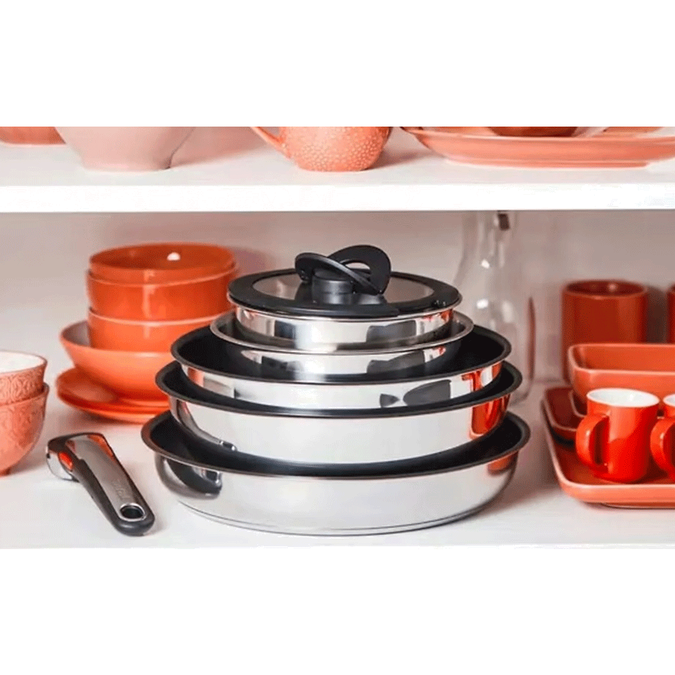 Batterie de cuisine 11 pièces avec poignée amovible TEFAL – Image 4